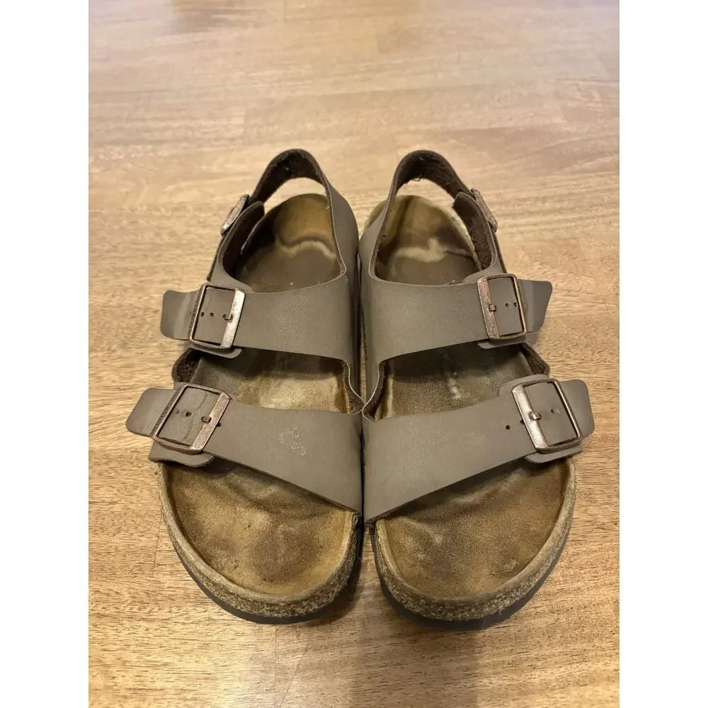 Birkenstock Milano Birkibuc Mocha Men's Sandals Size EU 42 US 9-9.5